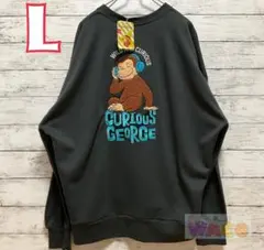 おさるのジョージ　メンズ　トレーナー　サガラ