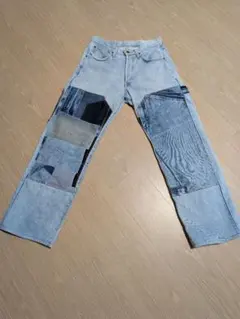 パッチワークデニム