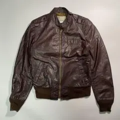 80s ginoleathers Brown Leather Jacket