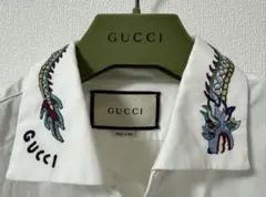 【希少】　GUCCI 龍　ドラゴン　刺繍　シャツ　42のサムネイル