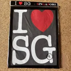 I love SG アイラブシンガポール　Tシャツ　ダークグレー