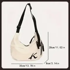 山*美様 【ホワイト】Kロゴ ショルダーバッグ ボディバッグ 斜めがけもOK❤️