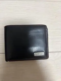 BURBERRY 二つ折り財布 黒 レザー