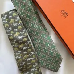 HERMÈS ネクタイ2本セット　美品