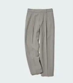 ヒートテック タックワイドパンツ グレー