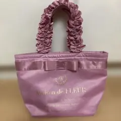 メゾンドフルール★ピンクフリルハンドルトートバッグ