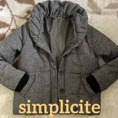simplicite ダウンジャケット風ハーフコート