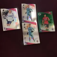 퍼지아노 오카야마 Topps Chrome 트레이딩 카드 4장 세트