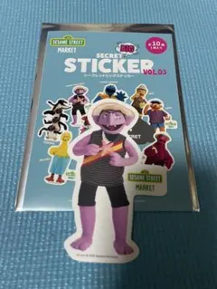 セサミストリートマーケット シークレットビッグステッカー Vol3 カウント伯爵