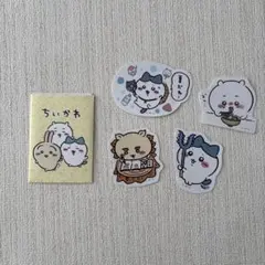 ちいかわ　ダイカットステッカー　シール　ハチワレ　シーサー