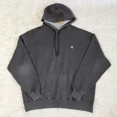 champion 古着 フェード感 パーカー フーディ グレー 4XL