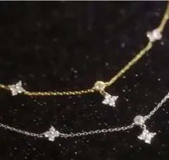 2個セット＼訳あり／お花デザインネックレスゴールドシルバーキラキラ可愛い