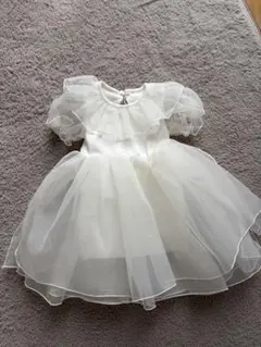 MONBEBE ホワイトベビードレス S