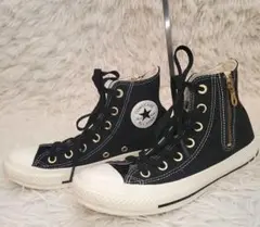 ⭐レアモデル極美品⭐CONVERSE オールスター サイドZip ブラック 23
