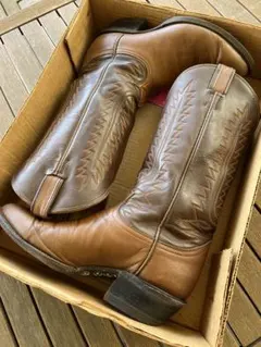 【ビンテージTony Lama黒ラベル 7D】ウエスタンブーツ