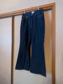 coen ブーツカットデニム L ダークブルー