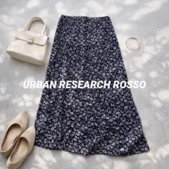 N175 URBAN RESEARCH ROSSO 花柄ロングスカート Aライン