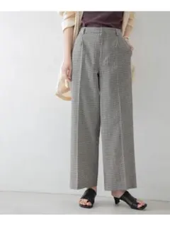 URBAN RESEARCH チェックストレートパンツ