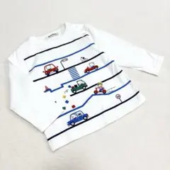 【ファミリア】長袖 シャツ ロンT Tシャツ ファミちゃん おはなし 車 男の子