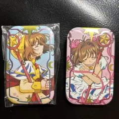 カードキャプターさくら　スクエア缶バッジ2個セット