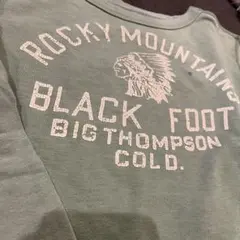 デニム&ダンガリー　トレーナー　130センチ　グリーン　フェイド