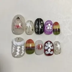 【現品】相撲 スー女 個性派 力士 ネイルチップ