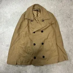 urban researchウール ベージュ ダブルブレスト ピーコート古着