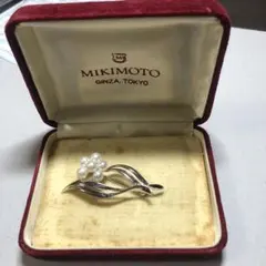 12011美品 最高級ミキモト ブローチ パール フォーマル 6珠 皇室御用達