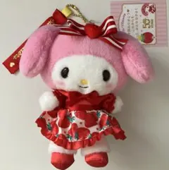 いちご新聞 50周年 ぬいぐるみ キーホルダー マイメロディ サンリオ