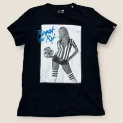 adidas Respect the Ref プリントTシャツ M ブラック