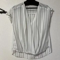 ROPÉ PICNIC ストライプ 半袖シャツ 38