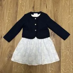 【美品】green label relaxing ワンピ＆ボレロ125cm