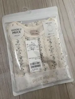 【新品】プティマイン 花柄 長袖ロンパース 80cm