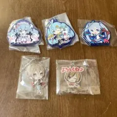 初音ミク ガチャ 雪ミク ラバーマスコット MEIKO アクリルキーホルダー