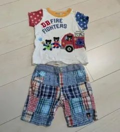 DOUBLE.B Tシャツ ハーフパンツ セット 100cm - メルカリ
