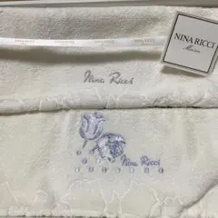 NINA RICCI フェイスタオル ホワイト2枚