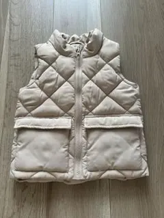 H&M キルティングベスト ベージュ 80cmのサムネイル