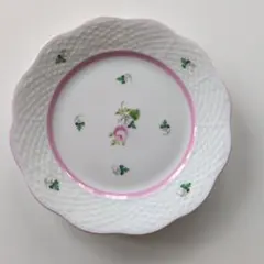 ヘレンドウィーンの薔薇ピンクデザートプレート1枚未使用品のサムネイル