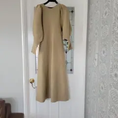 ☆apart by lowrys☆パフスリーブ ニットワンピース