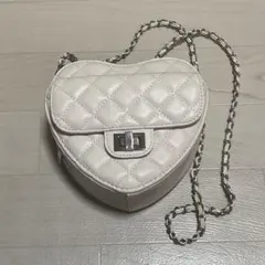 GRL tr542 キルティングチェーンハート型バッグ