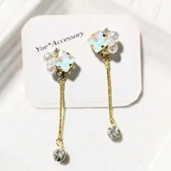 P-164　ハンドメイド☆ビジューピアス／イヤリング