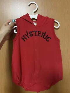 ♡HYSTERIC フード付きロンパース 80のサムネイル