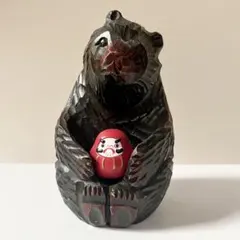 熊　木　木製　木彫　木彫り　置物