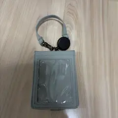 無印良品　自立するカードホルダーリール付 モスグリーンのサムネイル