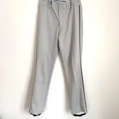 ノーブランド　ユニフォーム　パンツ　ストレート丈XOサイズ　グレー　野球　ズボン