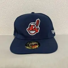 NEW ERAニューエラ キャップ 59FIFTY インディアンズ ネイビー