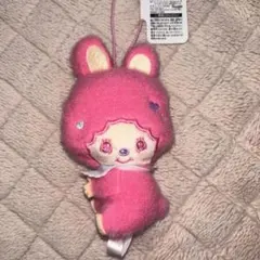モンチッチ×マイメロディ・クロミ おすわりぎゅっとマスコット ピンク【タグ付】