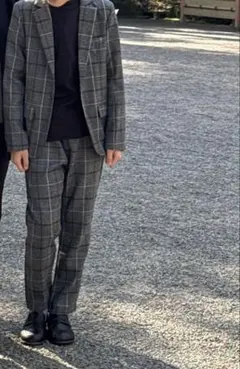 フォーマルスーツ グレー系チェック