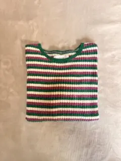 ストライプ クロップドセーター　ZARA 140cm 9-10