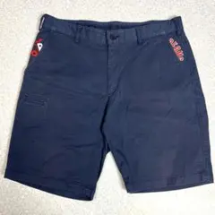 BEAMS GOLF ビームスゴルフ ストレッチ ハーフパンツ L ネイビーのサムネイル